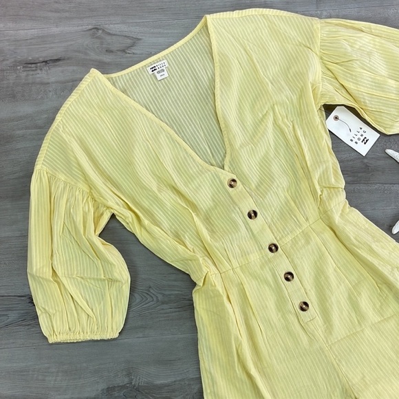 🔆BILLABONG🔆 Sun Valley LIGHT YELLOW Romper - Picture 5 of 13